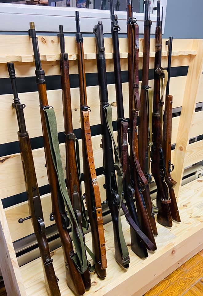 Vitagliano Gun Shop Used Rifles on Rack